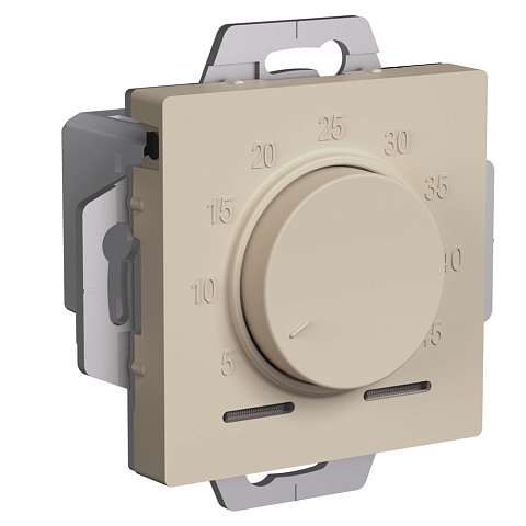 Systeme Electric AtlasDesign Песочный Термостат электрон. теплого пола с датчиком, 10A, механизм