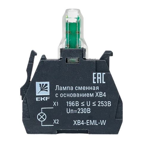 EKF PROxima Лампа сменная c основанием XB4 белая 230В