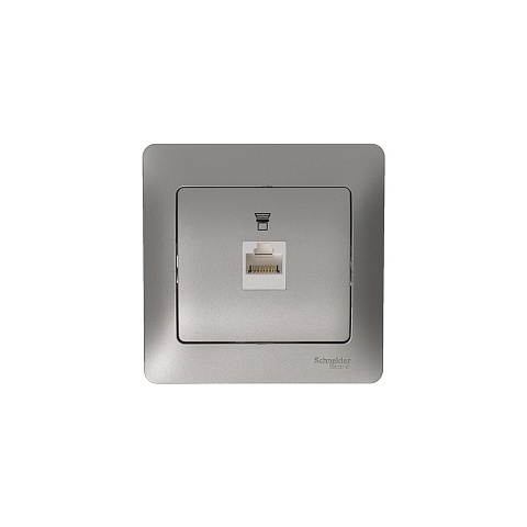 Systeme Electric Glossa Платина Розетка компьютерная RJ45 кат.5E