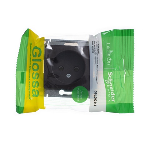 Systeme Electric Glossa Шоколад Розетка б/з, 16А