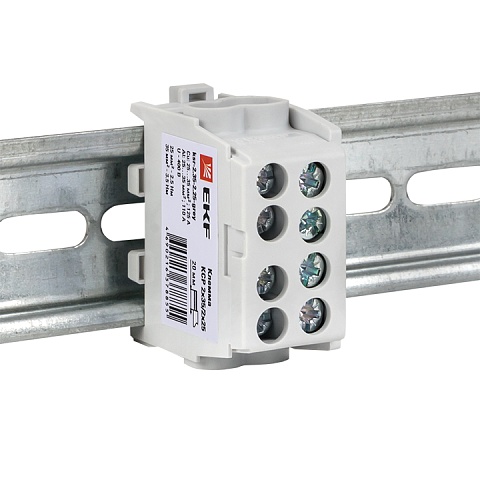 EKF PROxima Клемма распределительная КСР с двойным винтом 2x35/2x25 серая