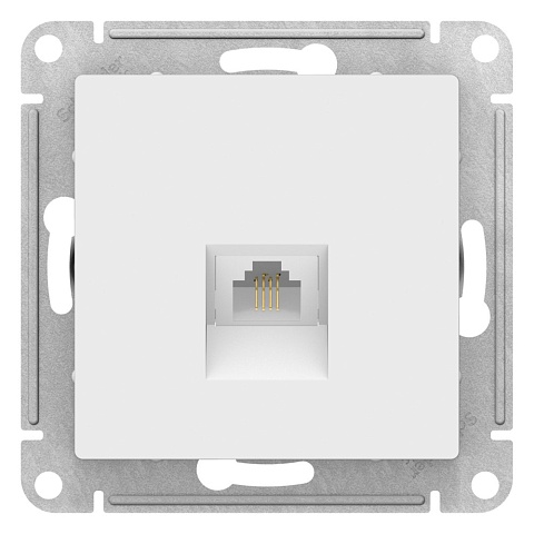 Systeme Electric AtlasDesign Лотос Розетка телефонная RJ11, механизм