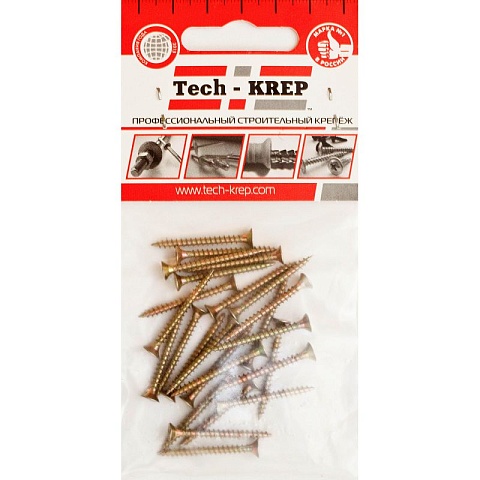 Tech-Krep Саморез ШУж 3,0х30 пот. гол. (25 шт) - пакет