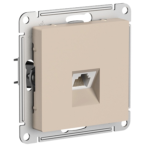 Systeme Electric AtlasDesign Песочный Розетка компьютерная RJ45, кат. 5Е, механизм