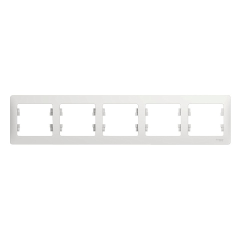 Systeme Electric Glossa Бел Рамка 5-ая, горизонтальная