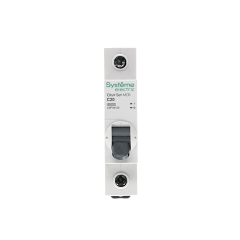 Systeme Electric City9 Set Автоматический выключатель (АВ) С 20А 1P 4.5kA 230В