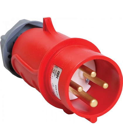IEK Вилка переносная ССИ-014 16А-6ч/380-415В 3Р+РЕ IP44 MAGNUM