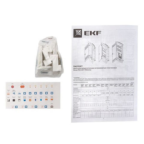 EKF PROxima Nova Основание комбинир. щита (2 DIN-рейки + 3 монт. платы) 60 модулей IP40