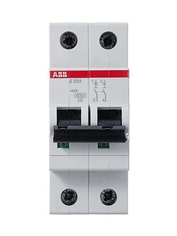 ABB Выключатель автоматический 2-полюсной S202 C50