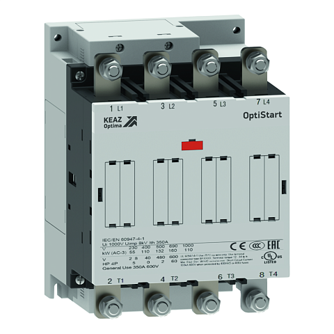 КЭАЗ Контактор OptiStart K-AF-400-40-00-E110 с катушкой AC/DC с электронным управлением