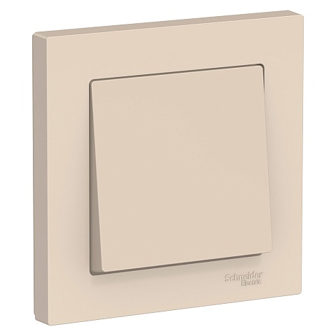 Systeme Electric AtlasDesign Беж Выключатель 1-клавишный сх.1, 10АХ, в сборе