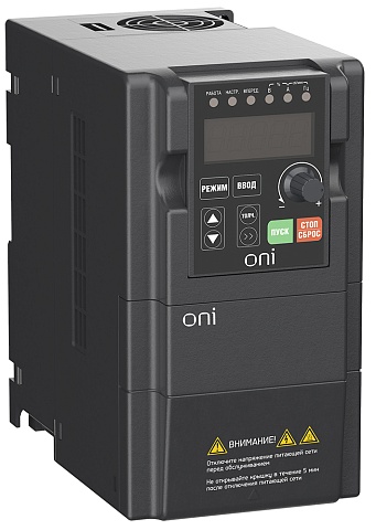 IEK ONI Преобразователь частоты A150 380В 3Ф 1,5кВт 5А встр. торм ONI