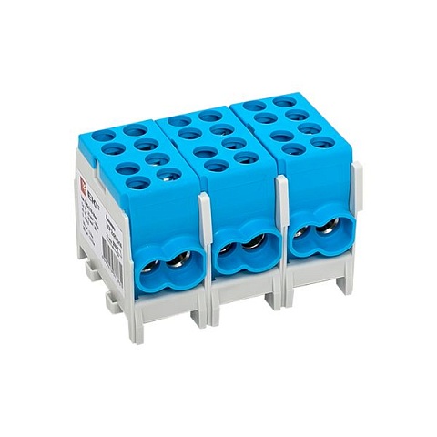 EKF PROxima Клемма распределительная КСР с двойным винтом 2x25/2x16 синяя