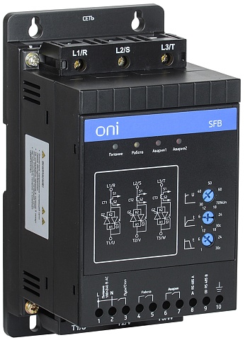 IEK ONI Устройство плавного пуска SFB 3Ф 380В 2,2кВт 4,5A Uупр 110-220В