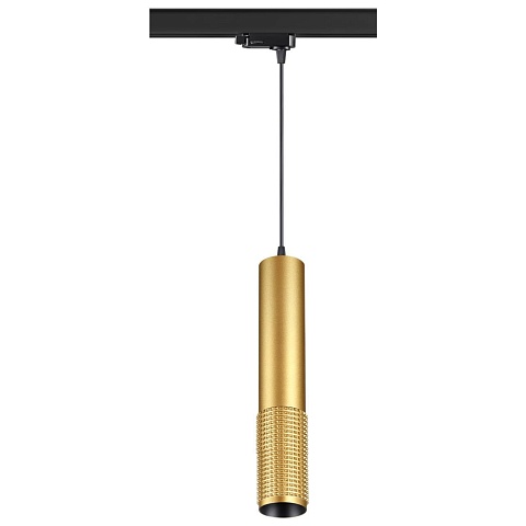 Novotech 370774 PORT NT21 000 золото Трехфазный трековый cветильник, провод 1м IP20 GU10 50W 220V MAIS