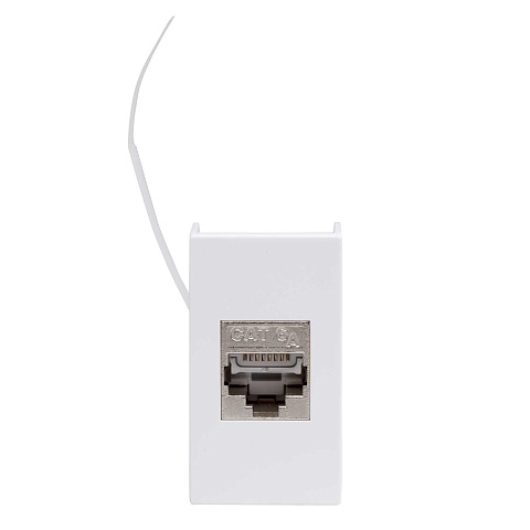 DKC Ком.роз. RJ45 кат.6A, 8P8C, Viva, белая, 1мод