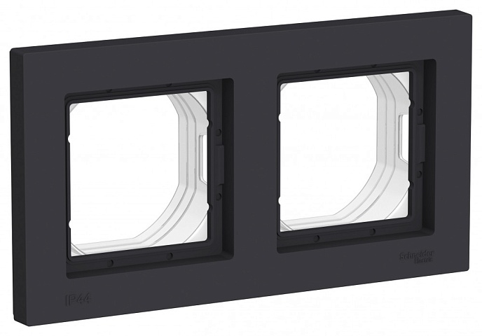 Systeme Electric AtlasDesign Aqua Карбон Рамка 2-ая IP44
