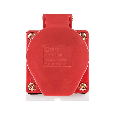 EKF PROxima Розетка стационарная наружная 114 3Р+РЕ 16А 380В IP44