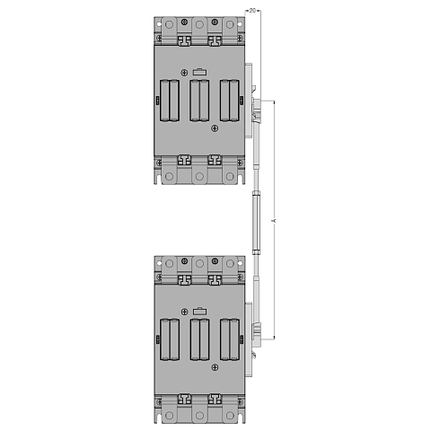 КЭАЗ Блокировка OptiStart K-FX-5503 механическая вертикальная 305...345 мм для AF-160..AF-230