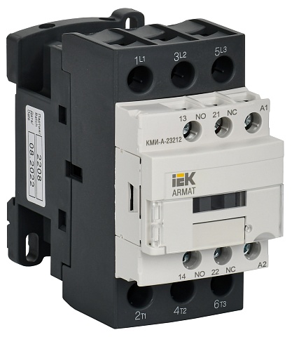 IEK ARMAT Контактор КМИ-А-23212 LC1D 32А 110В/АС3 1НО/1НЗ