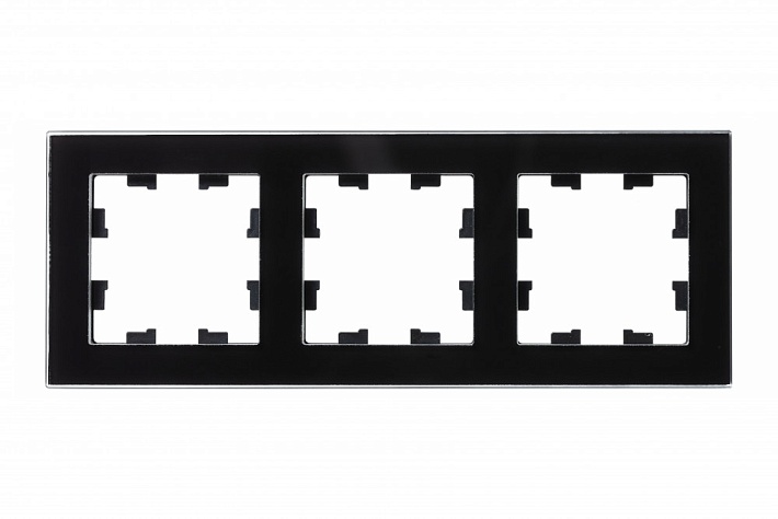 Systeme Electric AtlasDesign Nature Стекло черный Рамка 3-ая