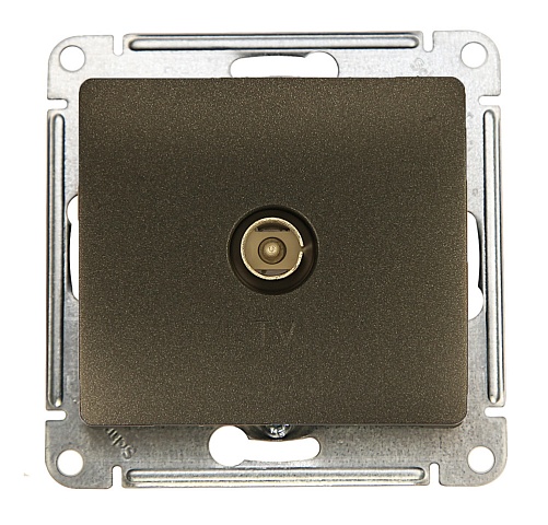 Systeme Electric Glossa Антрацит Розетка TV коннектор