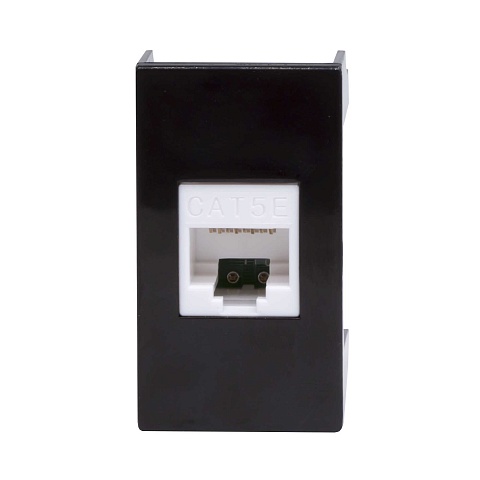 DKC Розетка RJ-45 кат.5E,Viva,1 мод.,черн