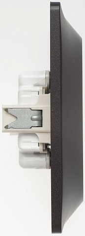 Systeme Electric Glossa Шоколад Розетка 2-ая б/з, 16А (в сборе)
