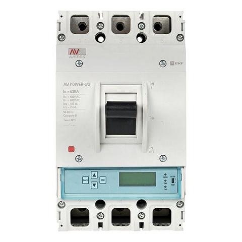 EKF Averes Автоматический выключатель AV POWER-3/3 630А 50kA ETU6.0