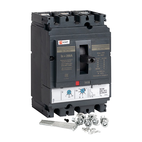 EKF PROxima Автоматический выключатель ВА-99C (Compact NS) 250/200А 3P 45кА