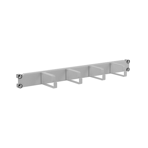 DKC Кабельный органайзер 4 кольца, 1U для 19" IT-корпусов, RAL7035