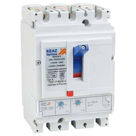 КЭАЗ Выключатель автоматический OptiMat D250L-TM250-УХЛ3