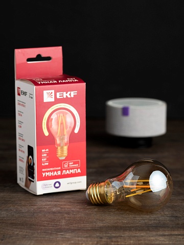 EKF PROxima Умная филаментная лампа Connect E27 Wi-Fi