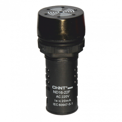 CHINT Сигнализатор звуковой ND16-22F Φ22 мм черный АС/DC24В (R)
