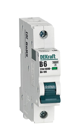 Dekraft Автоматический выключатель ВА105-1P-006A-B