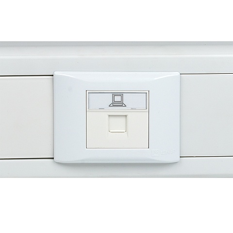 EKF PROxima Розетка RJ-45, категории 5e (ширина 2 модуля)