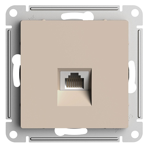 Systeme Electric AtlasDesign Песочный Розетка компьютерная RJ45, кат. 5Е, механизм
