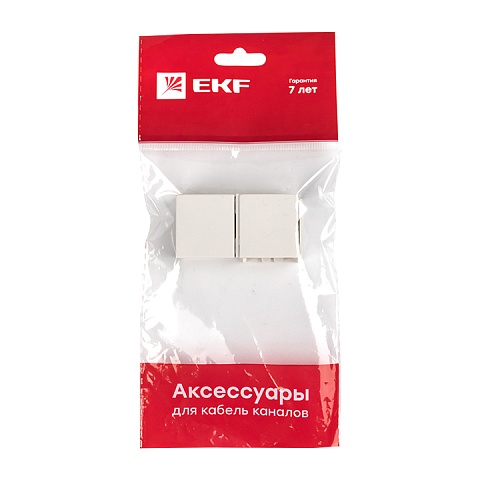 EKF PROxima Соединитель (25х16) (4 шт) Plast Белый