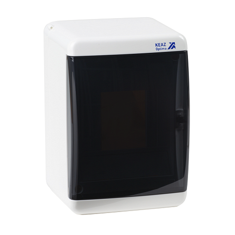 КЭАЗ Корпус пластиковый Навесной OptiBox P-UNK-1-04-IP41 Прозрачная черная дверь