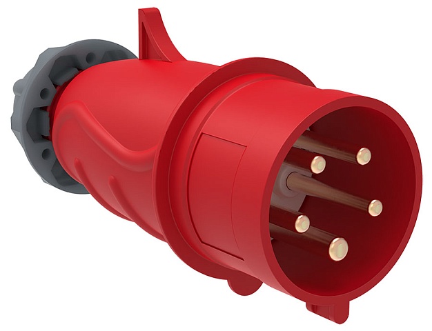 IEK Вилка переносная ССИ-015 16А-6ч/200/346-240/415В 3Р+РЕ+N IP44 MAGNUM