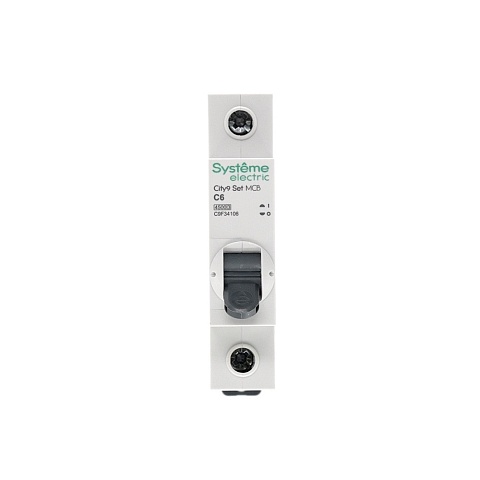 Systeme Electric City9 Set Автоматический выключатель (АВ) С 6А 1P 4.5kA 230В