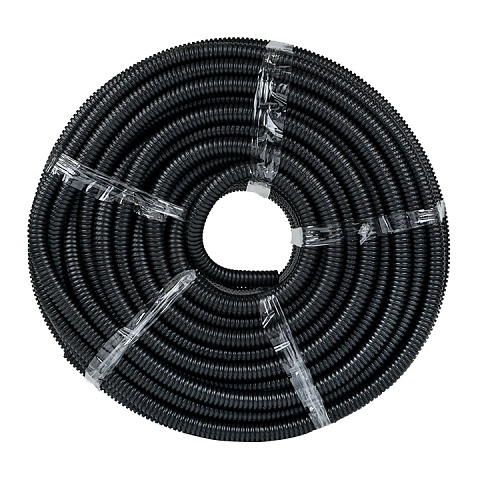 EKF PROxima Труба гофр. ПНД Plast с зондом d20мм (25м.) черная
