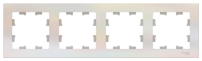 Systeme Electric AtlasDesign Жемчуг Рамка 4-ая, универсальная