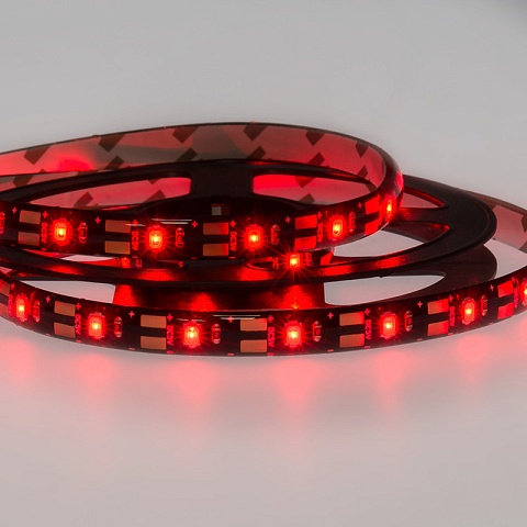 LAMPER LED лента с USB коннектором 5 В, 8 мм, IP65, SMD 2835, 60 LED/m, КРАСНЫЙ