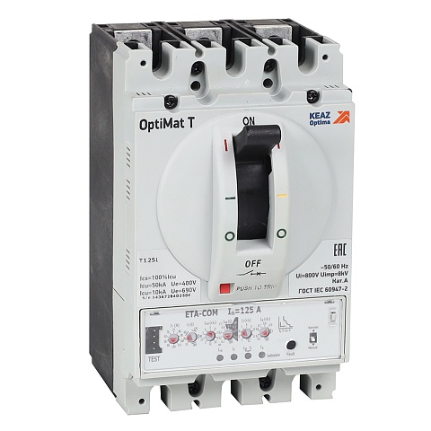 КЭАЗ Выключатель автоматический для защиты двигателя OptiMat T250V ETN-M 63A 3P