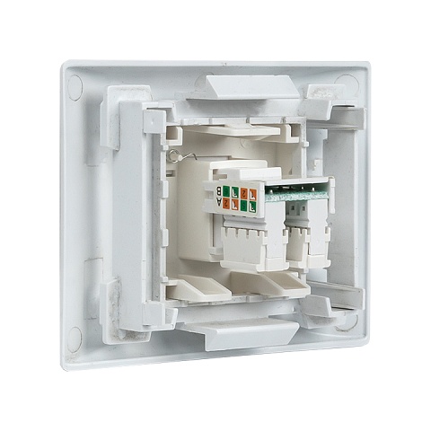 EKF PROxima Розетка RJ-45, категории 5e (ширина 2 модуля)