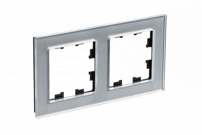 Systeme Electric AtlasDesign Nature Стекло алюминий Рамка 2-ая