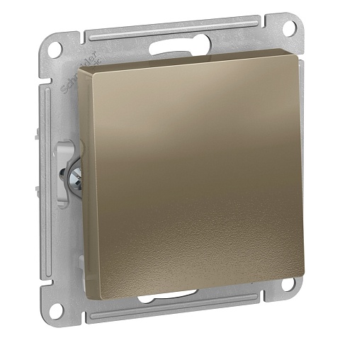 Systeme Electric AtlasDesign Шампань Кнопка нажимная сх.1, 10АХ, механизм