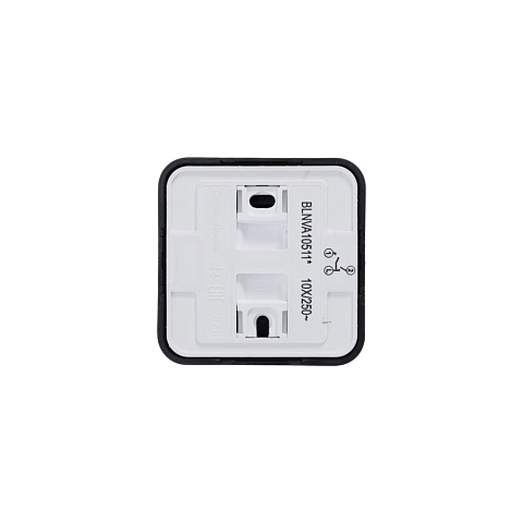 Systeme Electric Blanca наруж Антрацит Выключатель 2-клавишный с подсветкой 10А,250B, изолир. пластина