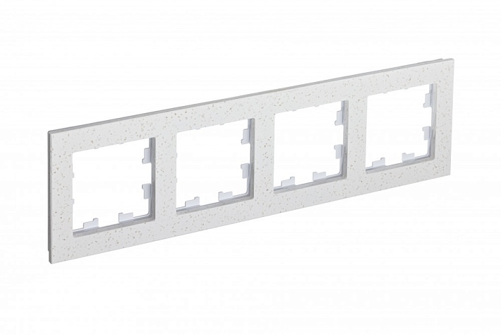 Systeme Electric AtlasDesign Nature Мрамор крем роял Рамка 4-ая